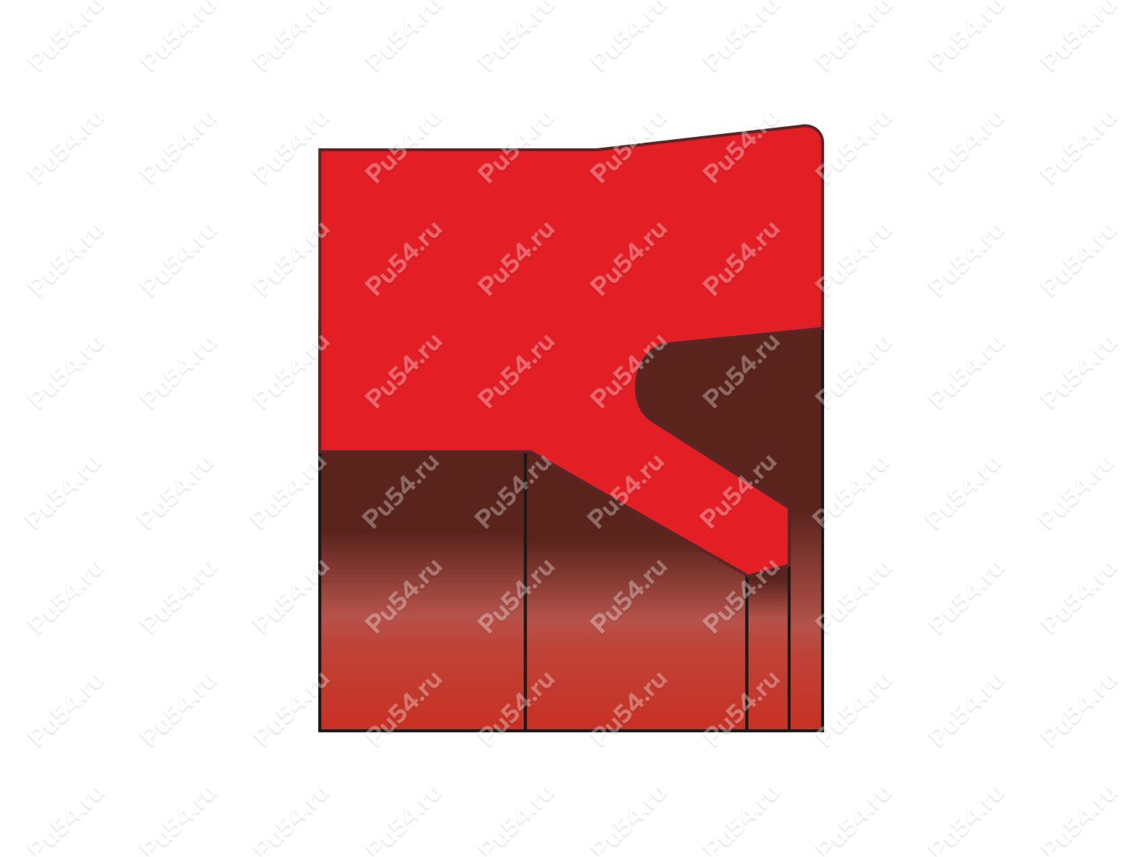 Уплотнение штока 44.5x52.5x7/L=7.5, профиль RSP ARTIC SEALS аналог RSP 0445 0525 070 B0, Código de product 70-00-738604, Poliuretano, PU54/M92/красный, Imagen №1